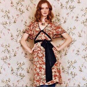 Maeve Silk Midi Dress size 4